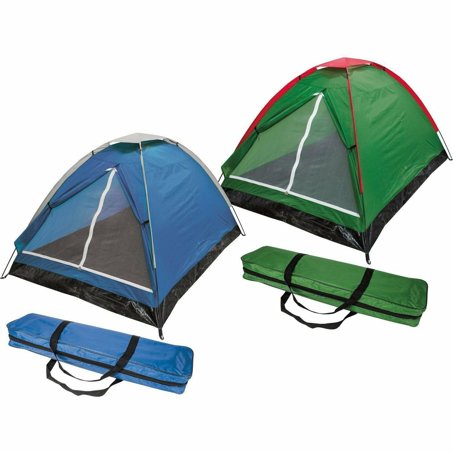 VESTIAMO CASA GIARDINO - Tenda da campeggio 2 posti con sacca - h110x150x200 cm
